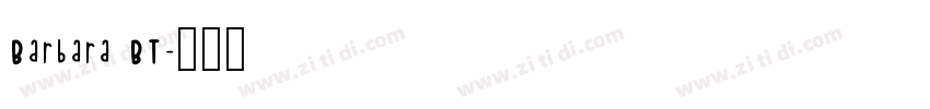 Barbara BT字体转换